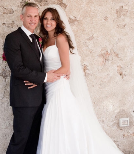 Gary Lineker and his second wife, Danielle Bux