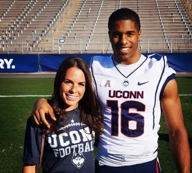 Byron Jones and his girlfriend, Alicia Angelini