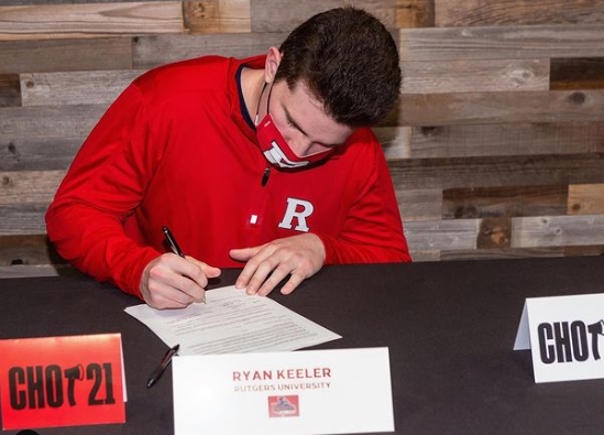 Ryan Keeler signing with Rutgers University