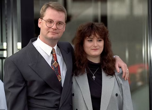 Stephanie Slater with her detective who caught the kidnapper of Slater