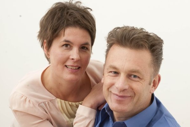 Chris Packham and Charlotte Corney