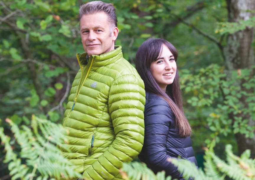 Chris Packham and his step-daughter, Megan McCubbin