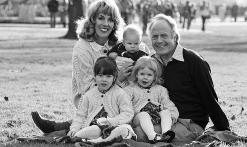 Esther Rantzen with her husband, Desmond and their kids