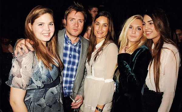 Simon Le Bon with his wife, Yasmin, and their three kids