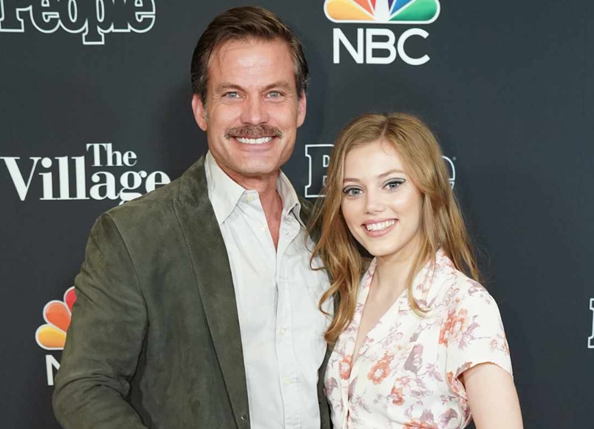 Grace Van Dien with her dad, Casper Van Dien