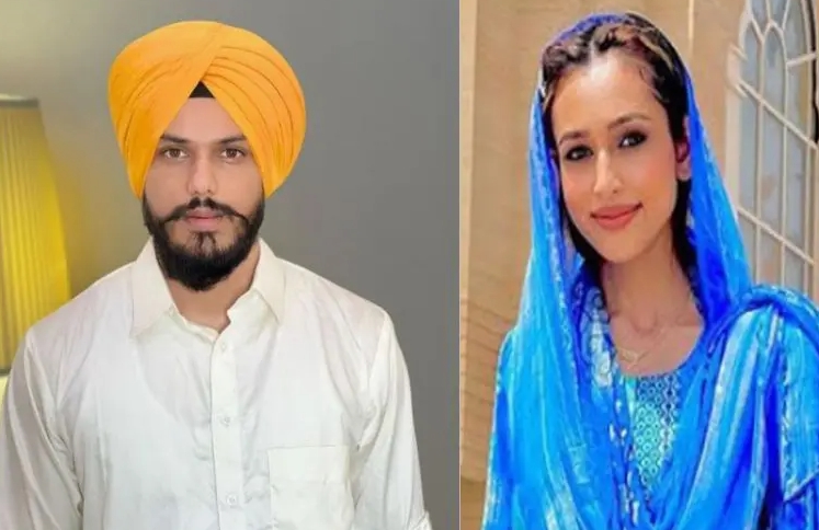 Amritpal Singh and his wife, Kirandeep Kaur