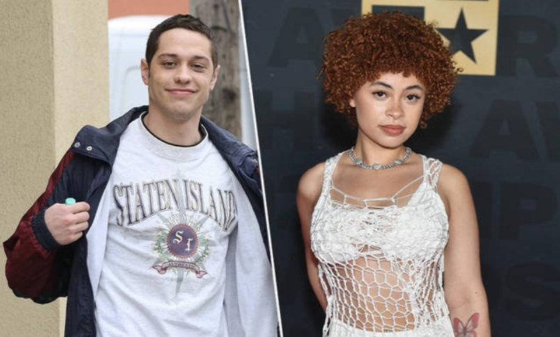 Ice Spice (left) and her rumored boyfriend, Pete Davidson (right)