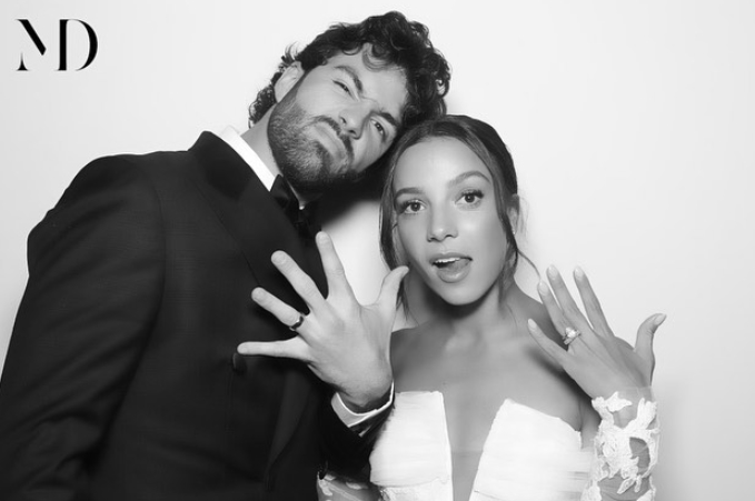 Dansby Swanson and his wife, Mallory Pugh