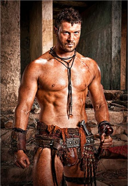 Dan Feuerriegel plays the role of Agron in Spartacus