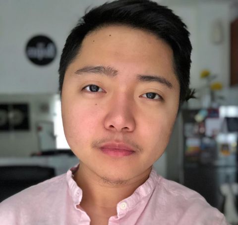 Jake Zyrus in a pink shirt.