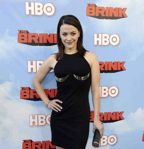 American actress, Maribeth Monroe at the premiere of the film The Brink.