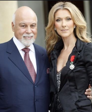 Rene Angelil with his wife Celine Dion.