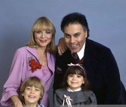 Rene Angelil with his second wife and family.