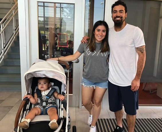 Anthony Rendon With His Wife And Child, Emma