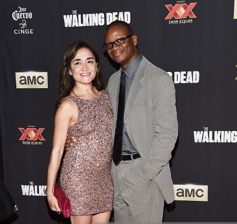 Lawrence Gilliard Jr. giving a pose alongside his wife, Michelle Paress. 