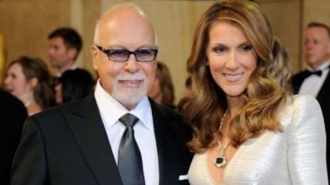 Rene Angelil with his wife, singer Celine Dion.