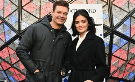 Lucy Hale With Ryan Seacrest