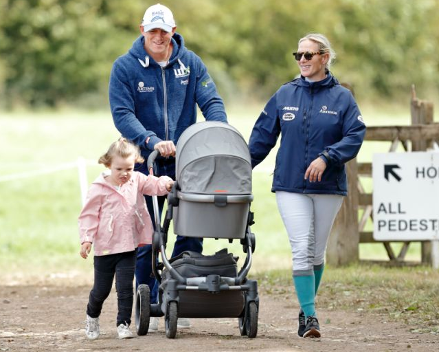 Zara Tindall With Her Child and Husband