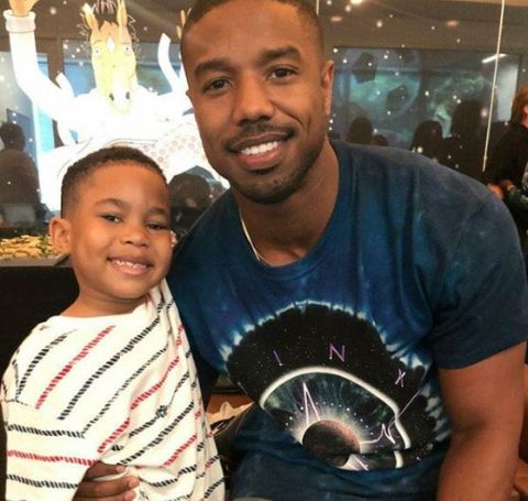 Ja’Siah Young with Michael B. Jordan working together for Raising Dion.