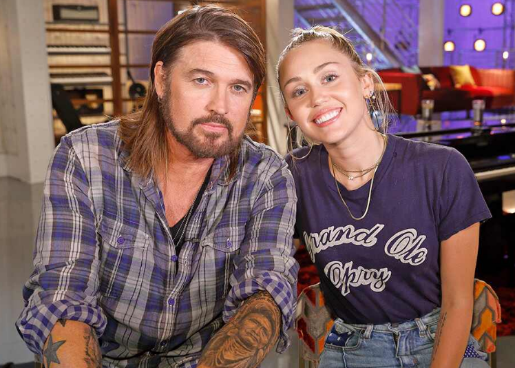 Billy Ray Cyrus With His Daughter, Miley Cyrus