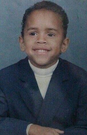 Chris brown in his childhood