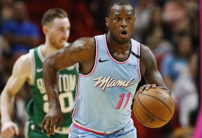 Dion Waiters Taking The Ball Against The Opponent