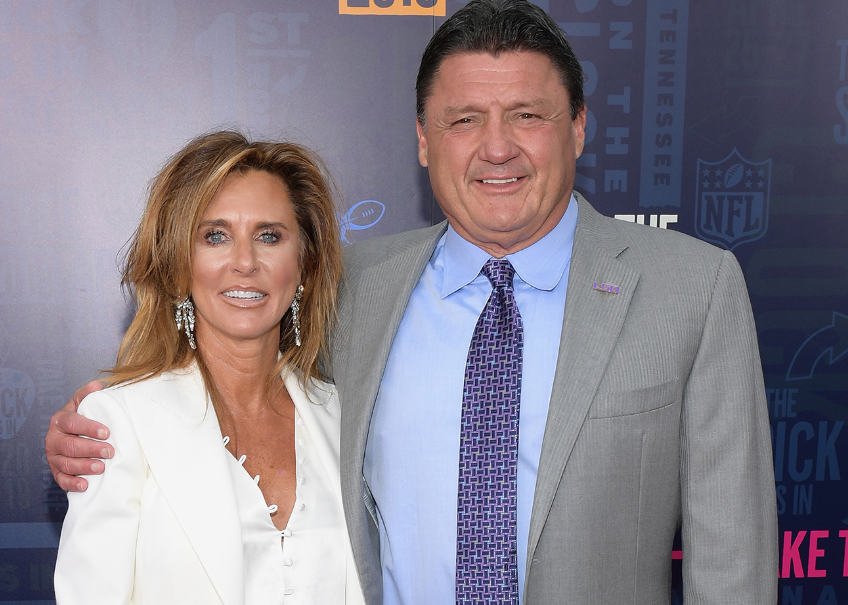 Kelly Orgeron With Her Husband, Ed Orgeron