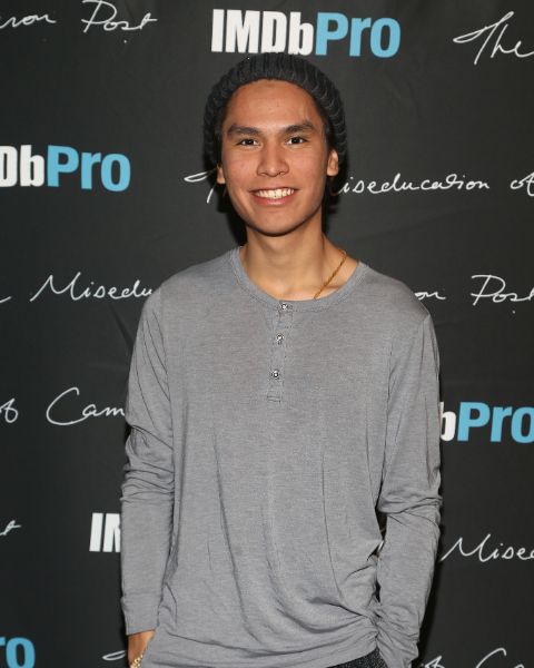 Forrest Goodluck giving a pose in an event.