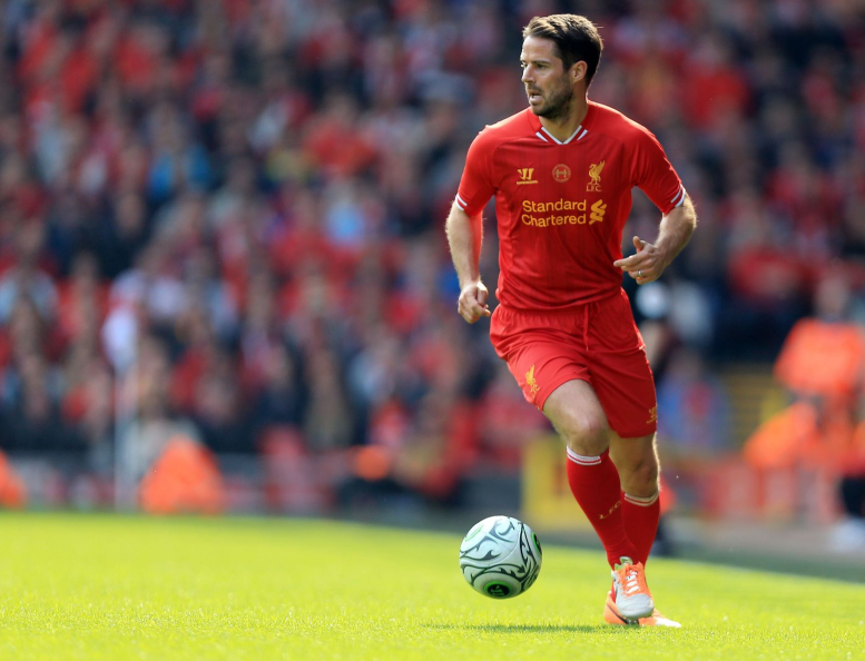 Jamie Redknapp playing for Liverpool