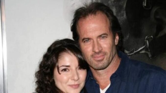 Vera Davich poses a picture with her ex-husband Scott Patterson.