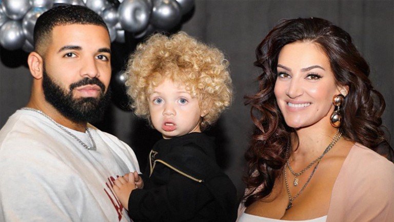 Brussaux with Drake and their kid