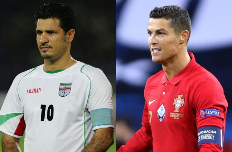 Cristiano Ronaldo is the second male player to score over 100 international goals after Iran's Ali Daei (109)