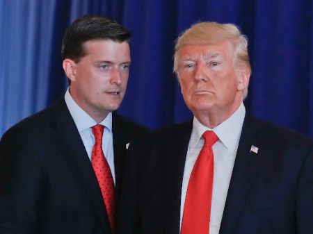 Rob Porter poses a picture with President Donald Trump.