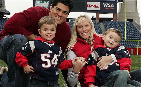 Bruschi and his family