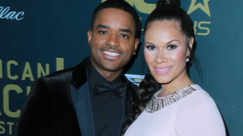 Larenz Tate with his wife