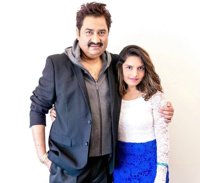 Shannon K with her father, Sanu Kumar