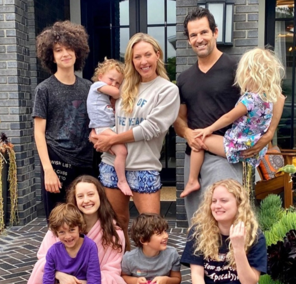 Braunwyn Windham-Burke with her husband, Sean Burke and their kids