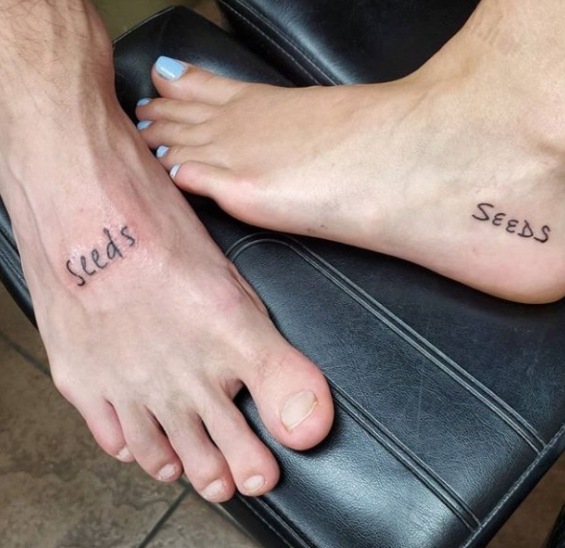 Alev Aydin Tattoo with her girlfriend, Halsey's Feet