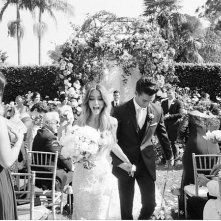 Haley Giraldo and her husband Matt Williams at their wedding
