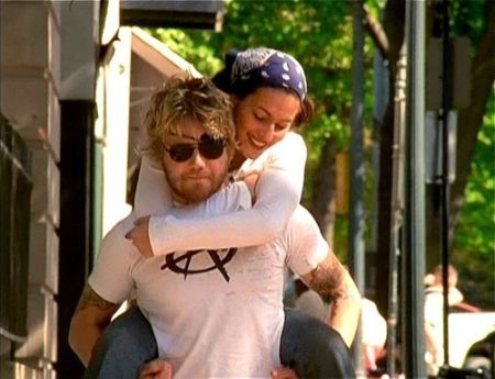 Angie Cuturic and Ryan Dunn together.
