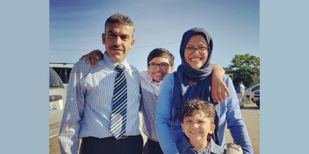 Fayez Tlaib with his family