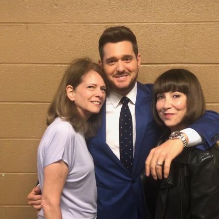 Jaymes Foster with Michael Bublé.