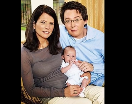 Jaymes Foster with her son and Clay Aiken.