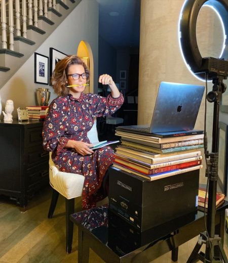 Stephanie Ruhle working from home