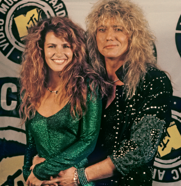 Tawny Kitaen and her second husband, David Coverdale