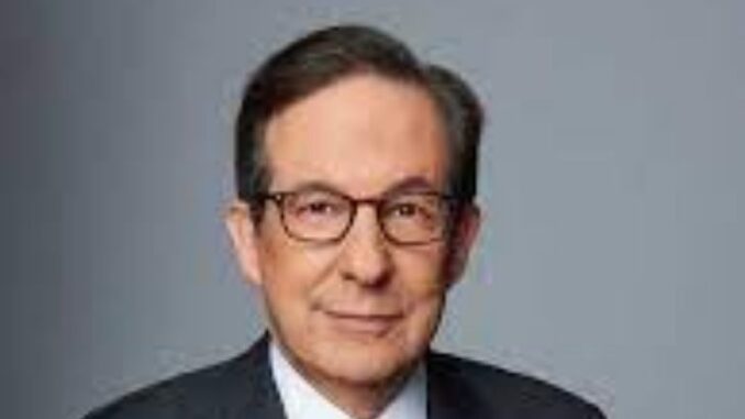 Chris Wallace wearing a suit