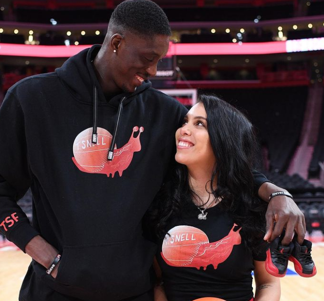 Tony Snell With His Wife, Ashley Snell