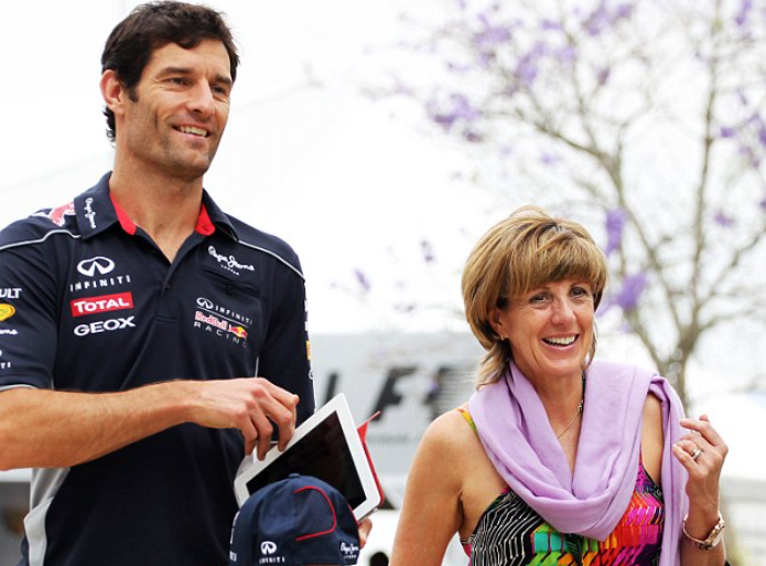 Anne Neal and Mark Webber
