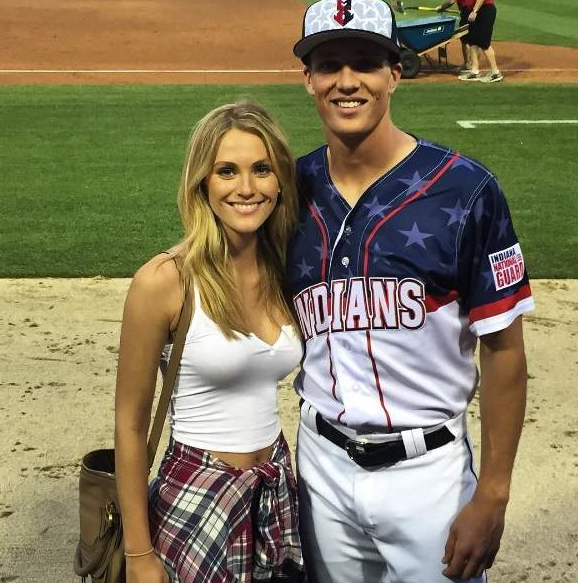 Tyler Glasnow and his girlfriend, Brooke Register