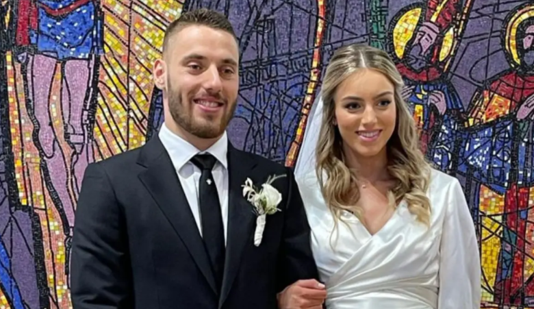 Nikola Vlašić and his longtime girlfriend Ana got married in the church of Sv. Lawrence